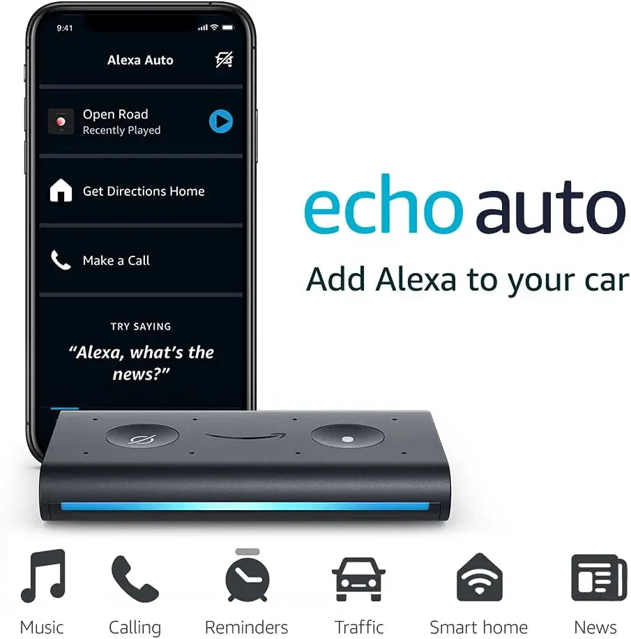 Amazon Echo Auto - (1st Gen) Hands-free Alexa In Your Car With Your Phone FSM Gallery